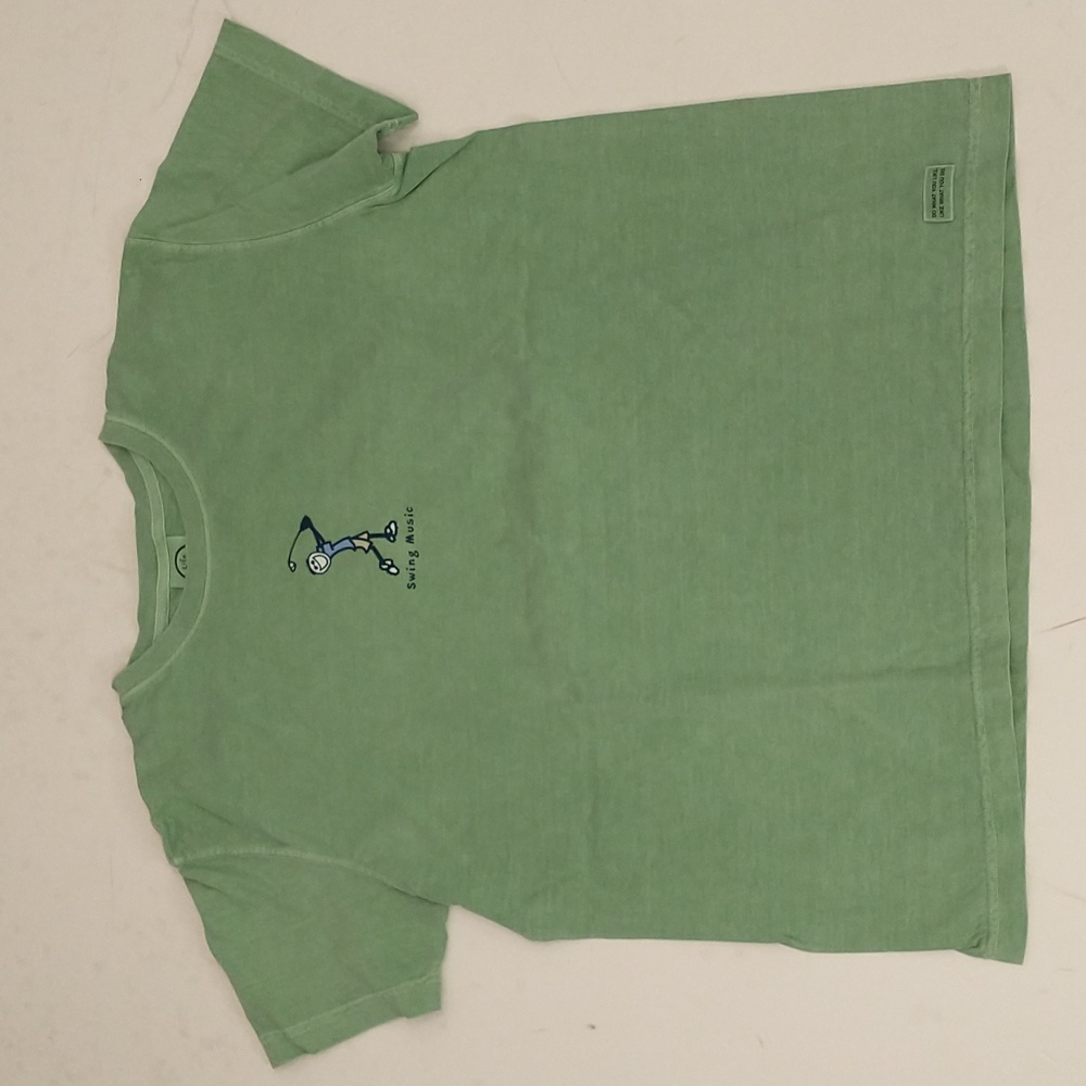 Peruvian Cotton Life is Good T Shirt Golf  Swing Music Graphic Tee Women's Soft